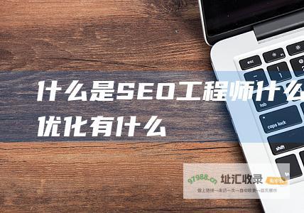 什么是SEO工程师 (什么是SEO优化,有什么优点有什么缺点)