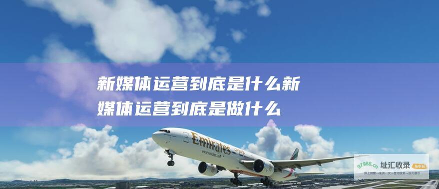 新媒体运营到底是什么 (新媒体运营到底是做什么的)