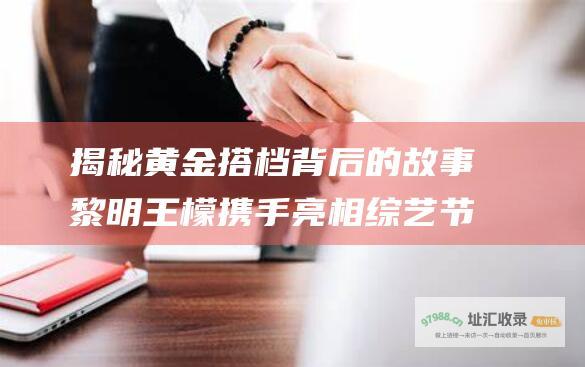 揭秘黄金搭档背后的故事 黎明王檬携手亮相综艺节目