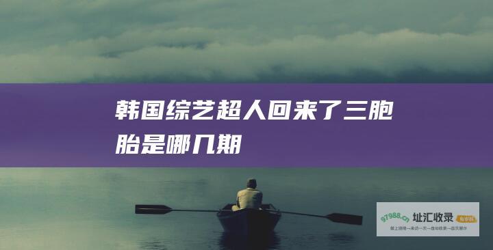 韩国综艺超人回来了三胞胎是哪几期
