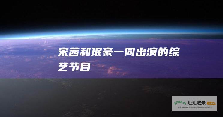 宋茜和珉豪一同出演的综艺节目