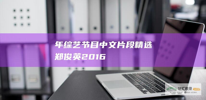 年综艺节目中文片段精选 郑俊英 2016