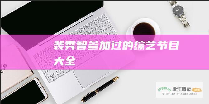 裴秀智过的节目大全