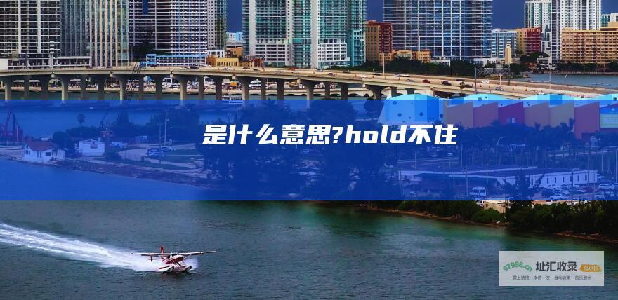 是什么意思? hold不住
