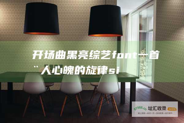 开场曲 黑亮综艺 font 一首动人心魄的旋律 size=\