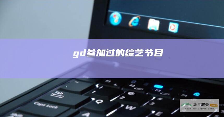 gd参加过的节目