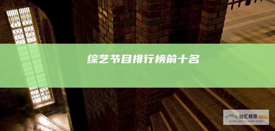 节目排行榜前十名