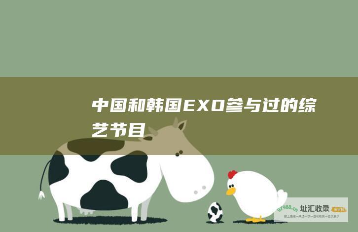 中国和韩国 EXO参与过的综艺节目