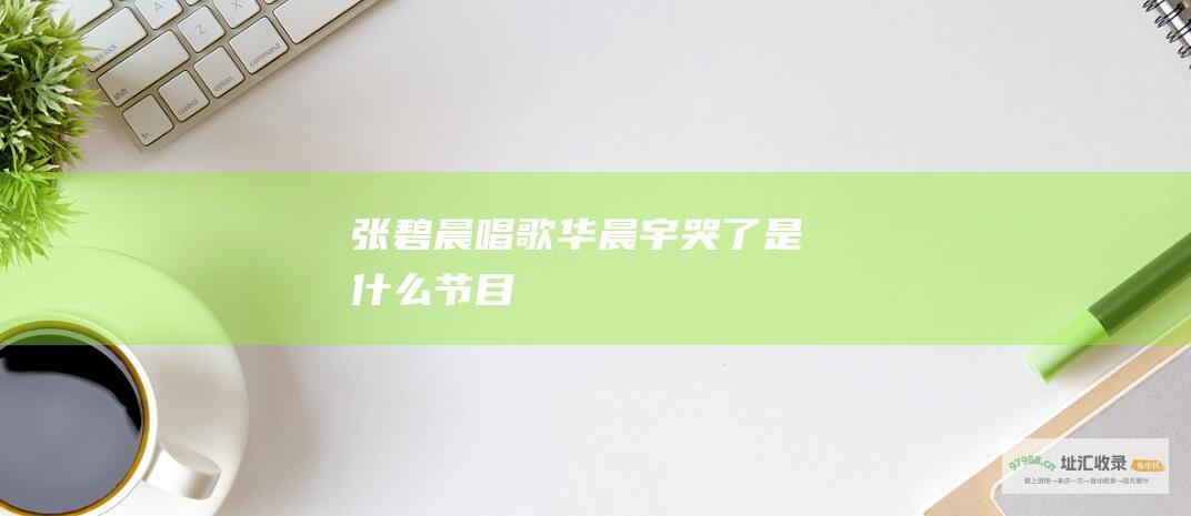 张碧晨唱歌华晨宇哭了是什么节目
