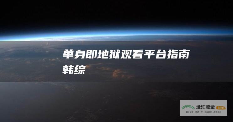 单身即地狱观看平台指南韩综