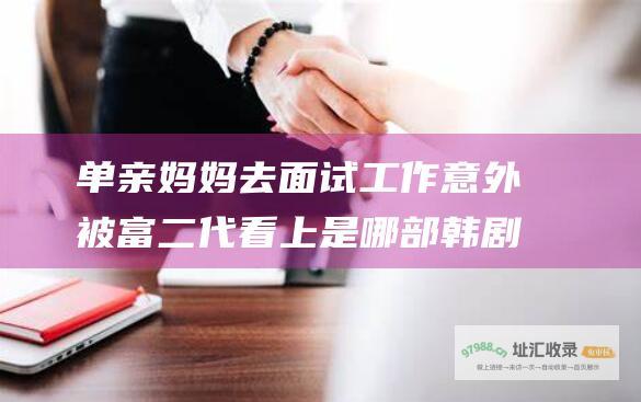 单亲妈妈去面试工作意外被富二代看上是哪部韩剧