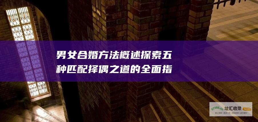 男女合婚方法概述 探索五种匹配择偶之道的全面指南