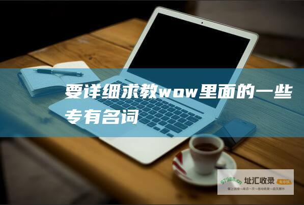 要详细求教wow里面的一些专有名词