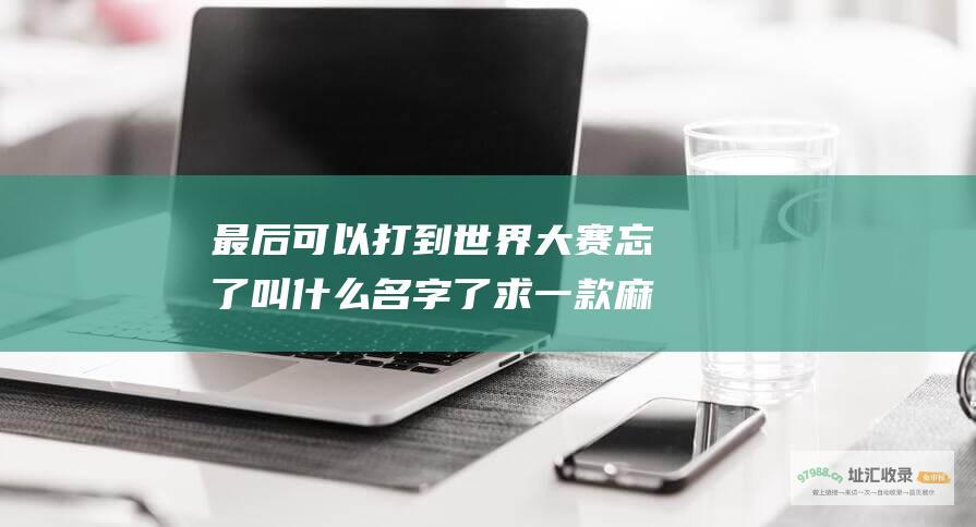 最后可以打到世界大赛忘了叫什么名字了求一款麻