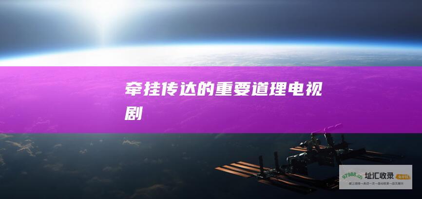 牵挂传达的重要道理电视剧