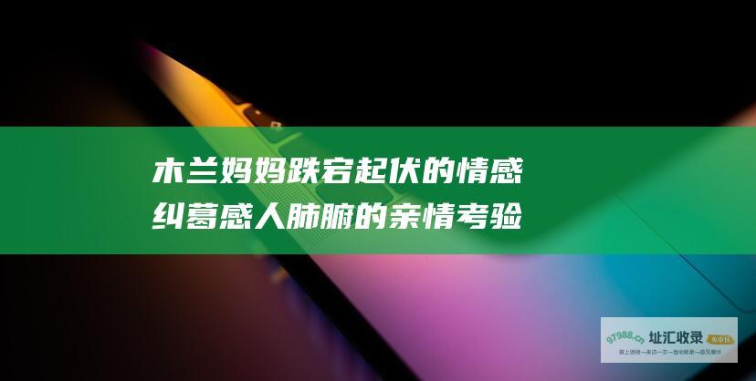 木兰妈妈跌宕起伏的情感纠葛感人肺腑的亲情考验
