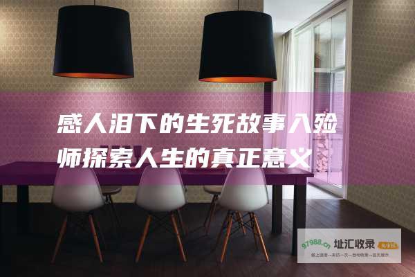 感人泪下的生死故事入殓师探索人生的真正意义