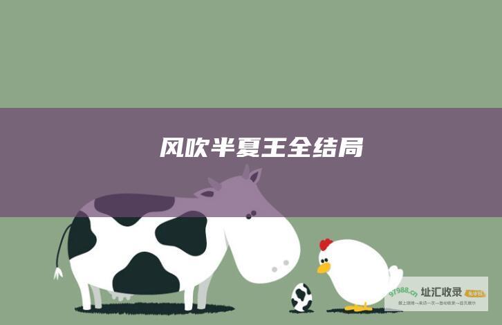 风吹半夏王全结局