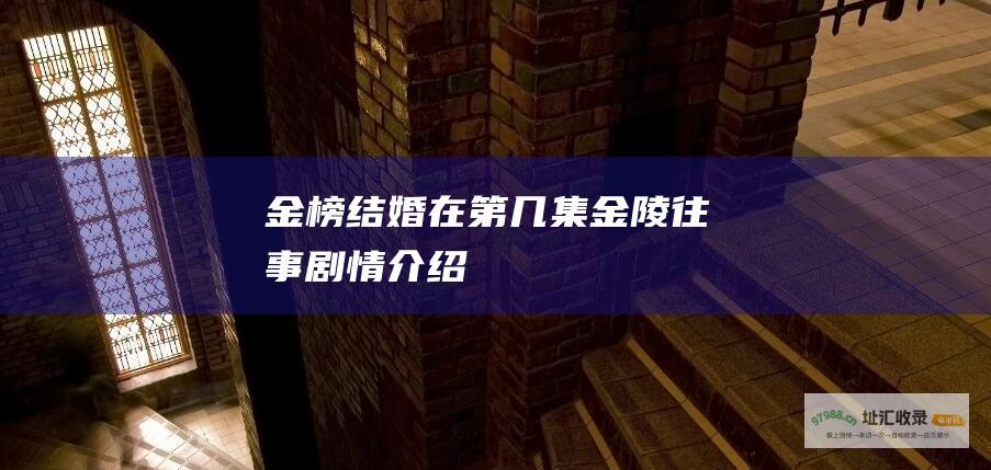 金榜结婚在第几集 金陵往事剧情介绍