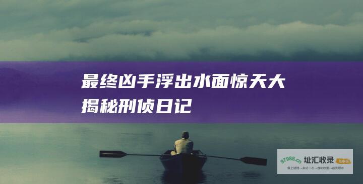 最终凶手浮出水面 惊天大揭秘 刑侦日记