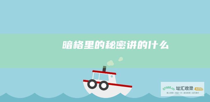 暗格里的秘密讲的什么