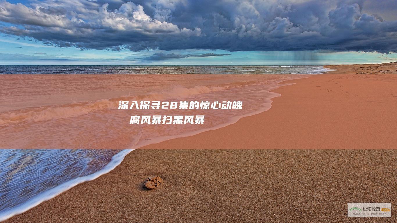 深入探寻28集的惊心动魄反腐风暴扫黑风暴