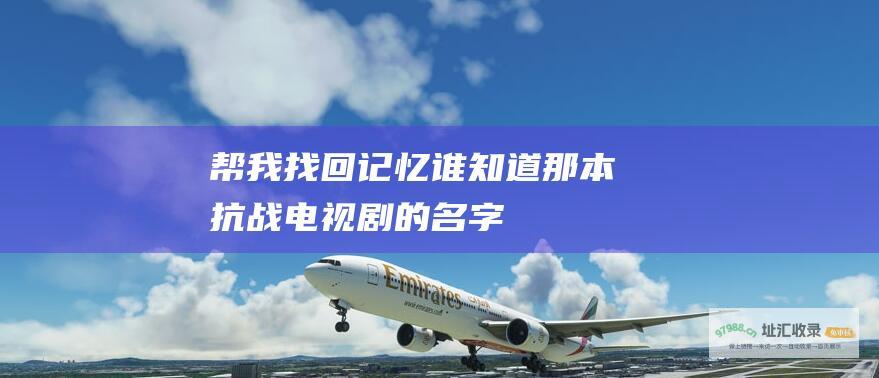 帮我找回记忆谁知道那本抗战电视剧的名字