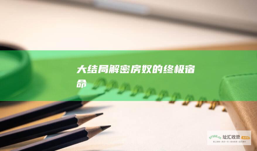 大结局解密房奴的终极宿命