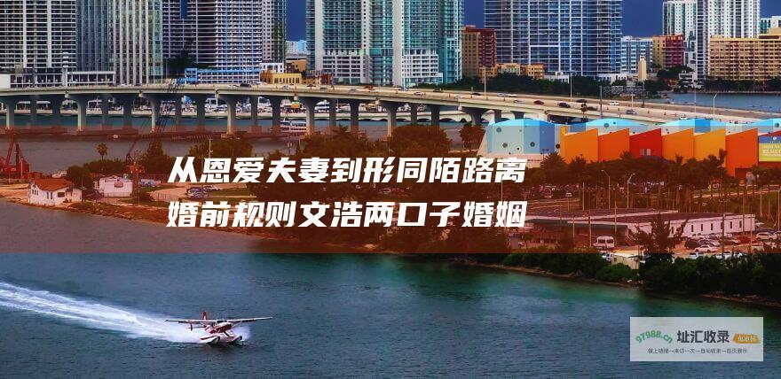 从恩爱夫妻到形同陌路 离婚前规则 文浩两口子婚姻的终局