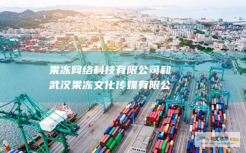 果冻网络科技有限公司和武汉果冻文化传媒有限公司简介