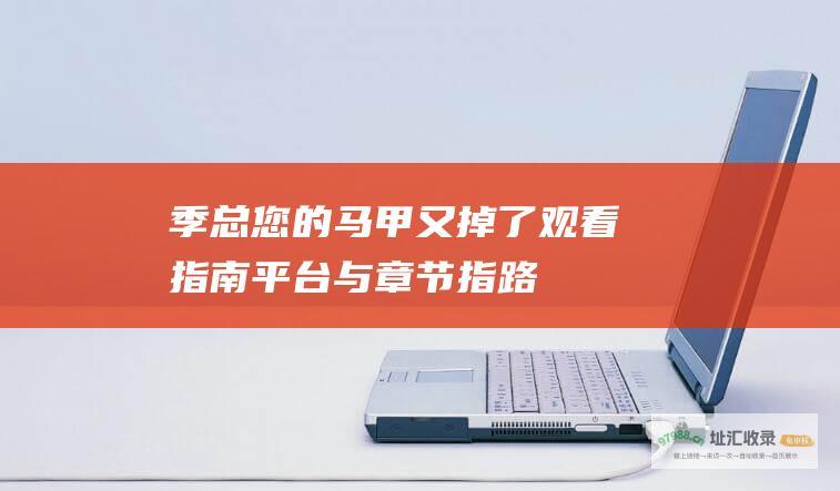 季总您的马甲又掉了观看指南 平台与章节指路