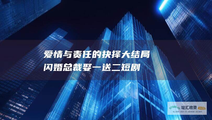 爱情与责任的抉择 大结局 闪婚总裁娶一送二 短剧