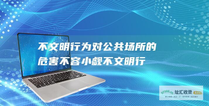 不文明行为对公共场所的危害不容小觑不文明行