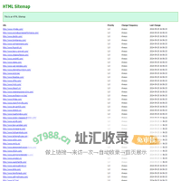 HTML SiteMap