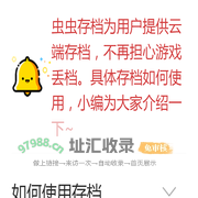 游戏存档说明