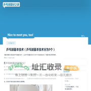 乒乓球爱好之家