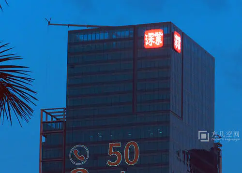 楼顶不锈钢发光字-户外导向牌-店铺招牌制作-导视系统-标识标牌厂家-深圳方几空间标识有限公司