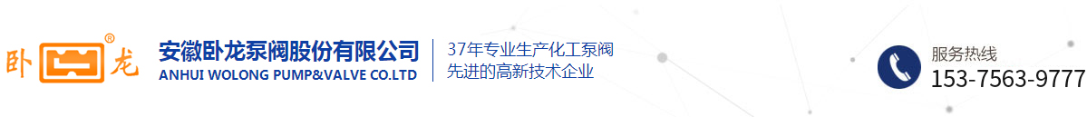 安徽卧龙泵阀股份有限公司
